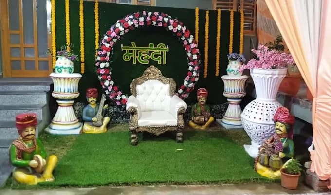 padha tent Mehndi decoration