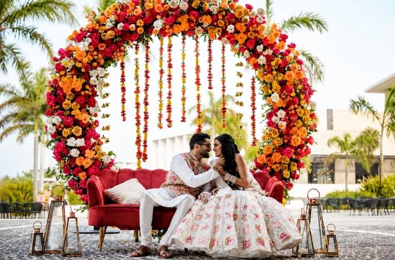 Beautiful destination wedding setup in Himachal
