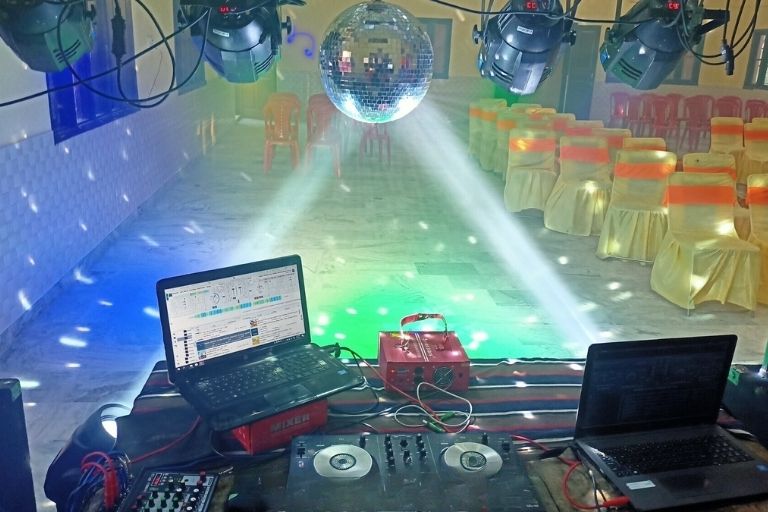 DJ Champ music setup for memorable wedding celebrations