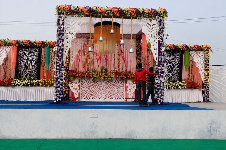 Exotica Gardens Marriage Palace decor