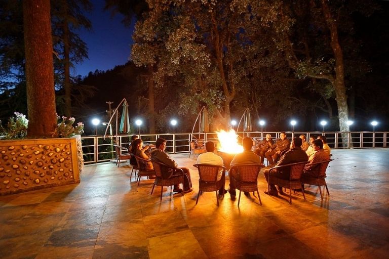 Fairmount Shimla Forest Hotel bonfire