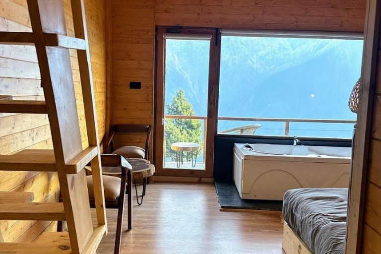Fayul Retreat surrounded by beautiful mountain views