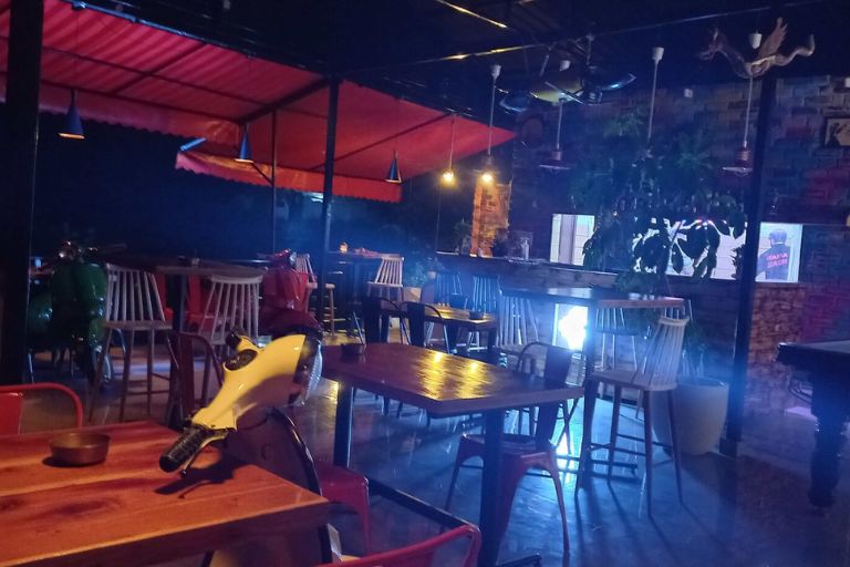 Mafia Cafe Bir stylish cafe interior and seating