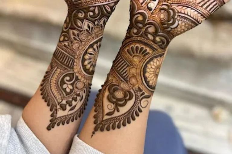 Nitin Mehandi Arts beautiful bridal mehndi designs