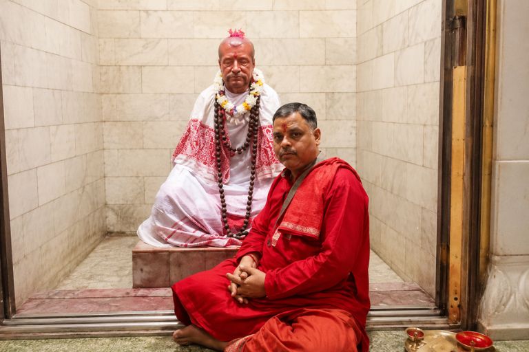 Pujari Ram Bandhu and Dheeraj Sharma religious services