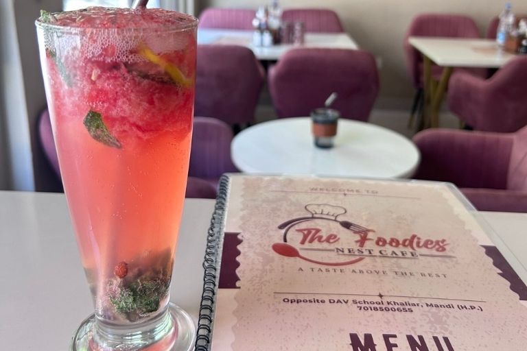 The Foodies Nest Cafe fresh dishes and beverages