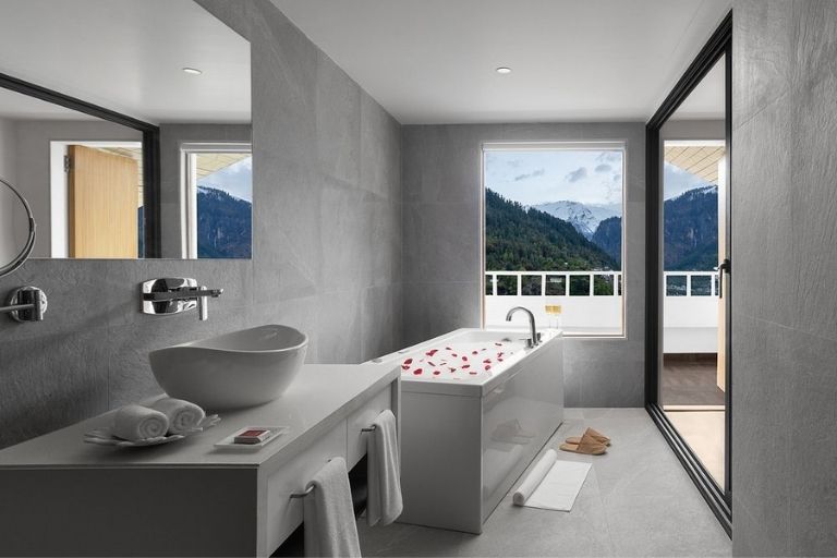 Bookmark Resorts Manali surrounded by Himalayan views