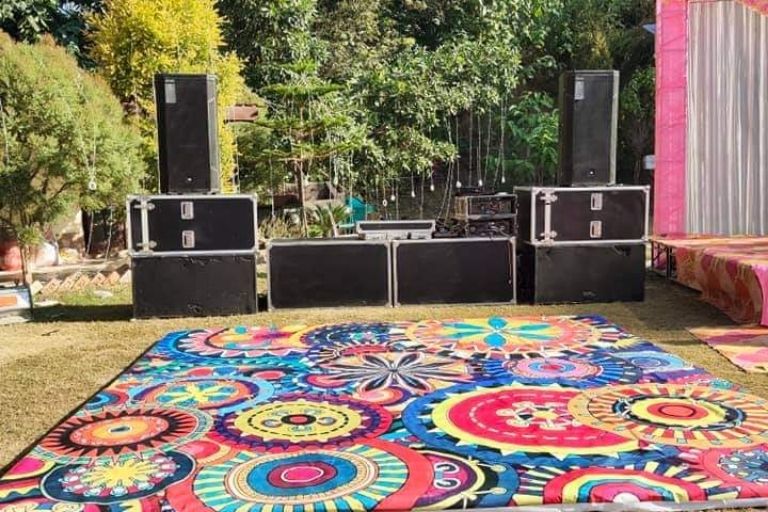 Gupta DJ and Sound energetic DJ setup for wedding functions