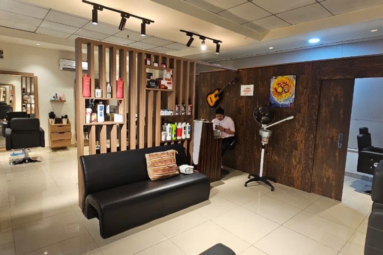 Hair styling at Walk N Trim Unisex Salon