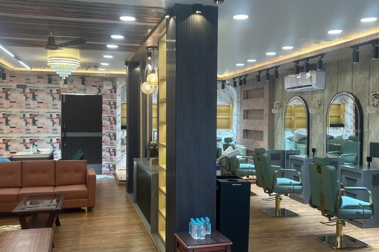 Kivana Glow Unisex Salon elegant bridal makeover