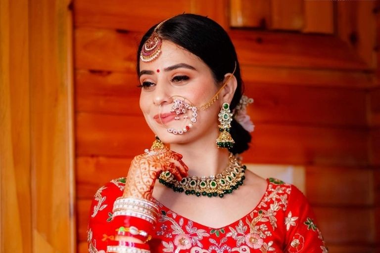 Matrix Makeover Salon elegant bridal makeover