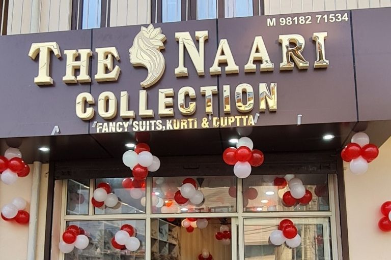 Naari Collection lehenga showcased in studio photoshoot.