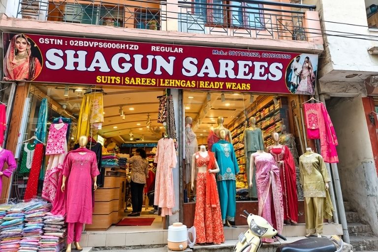 Shagun Sarees designer bridal sarees and wedding outfits