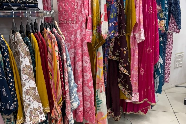 Shri Ram Trends ethnic wear model in designer outfit.