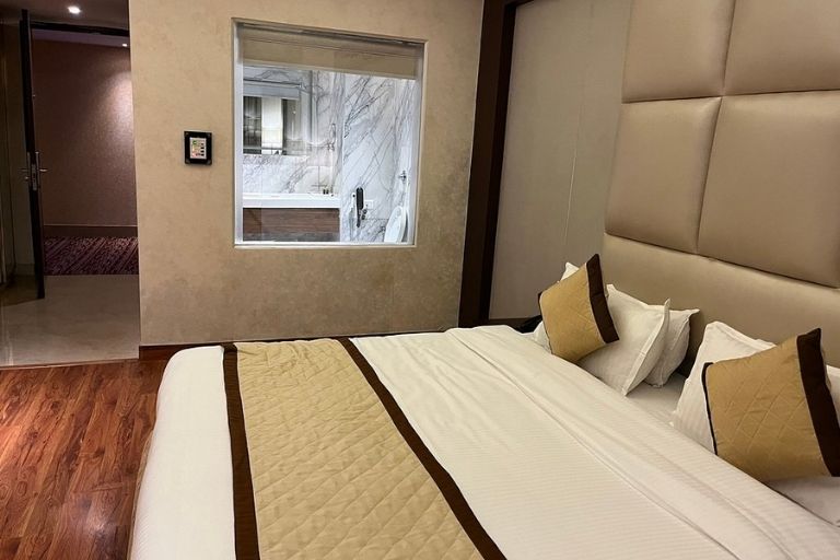 The Gulmohar Grand Hotel stylish interiors and luxury decor
