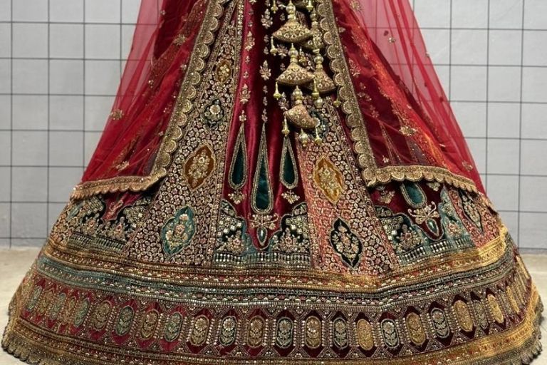 sanju lehenga house elegant wedding outfits for modern brides (1)