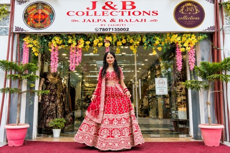 stylish bridal outfits available at j&b collections by jagriti