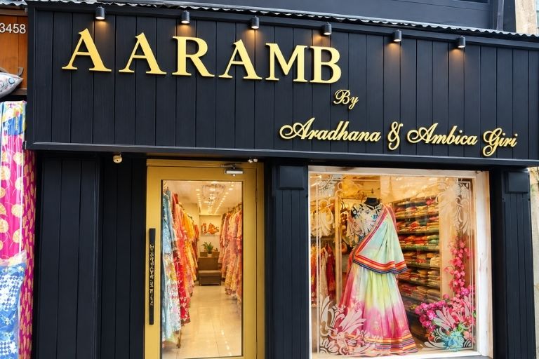 traditional wedding lehengas at aaramb by aradhana ambica giiri
