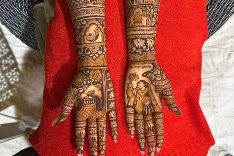 Akhilesh Mehandi Art creative henna artwork
