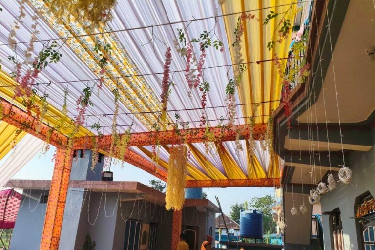 Bansal Tent House for Elegant Wedding Stage Decoration