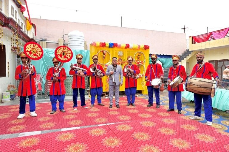 Bharat Gentry Band performing live music at wedding celebrations