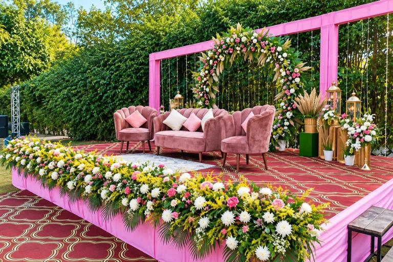 Dec Event Planner designing beautiful setups for wedding celebrations