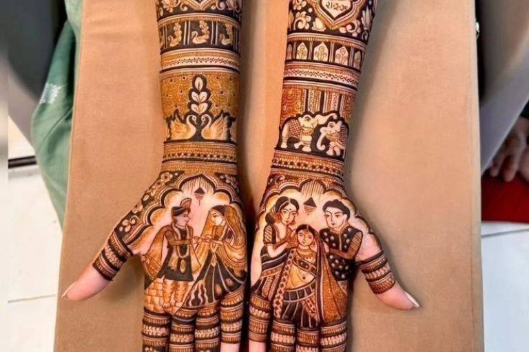 Deepak Mehandi Arts beautiful mehndi patterns