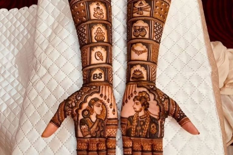 Deepak Mehandi Arts traditional bridal mehndi