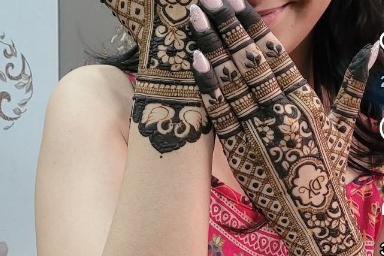 Deepak Mehandi Arts unique bridal henna designs