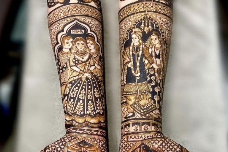Deepak Mehandi Arts wedding henna designs