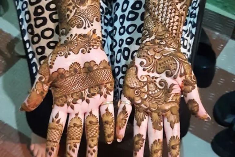 Deepak Mehndi Art detailed henna patterns