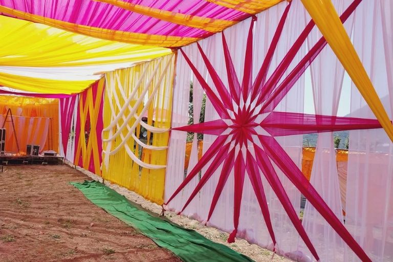 Deluxe Tent House for Elegant Wedding Stage Decoration