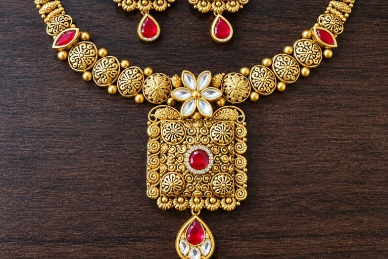 Explore elegant gold ornaments at A.D Jewellers