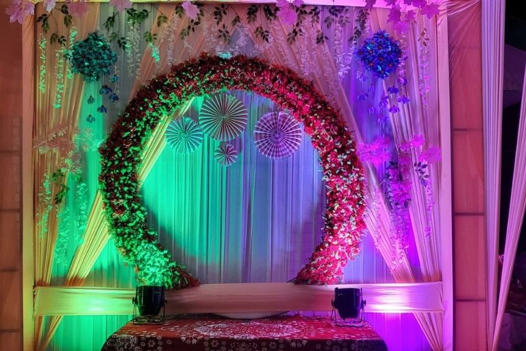 Fancy Tent & Events offering stylish wedding stage decoration