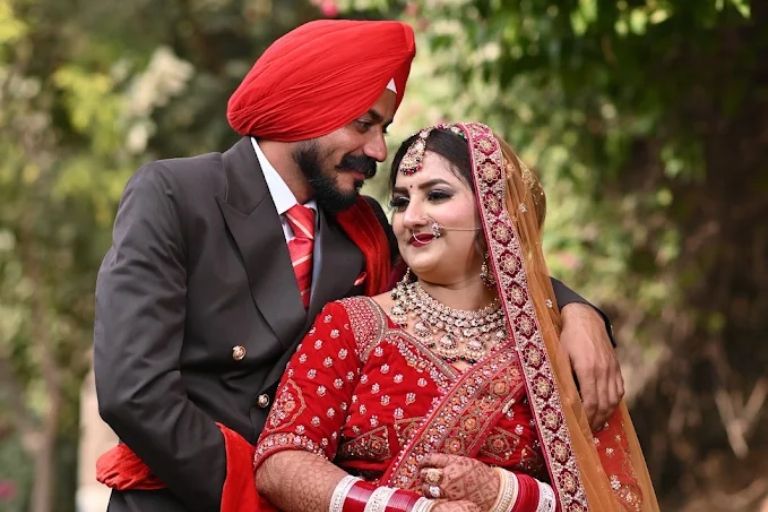 Gaurav Studio creating memorable portraits of brides and grooms