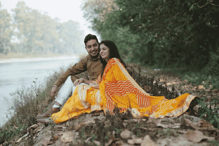 Himachal Frames Studio for elegant bride and groom portraits