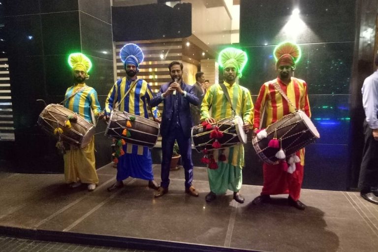 Kaka International Punjabi Drummer Group performing live dhol music