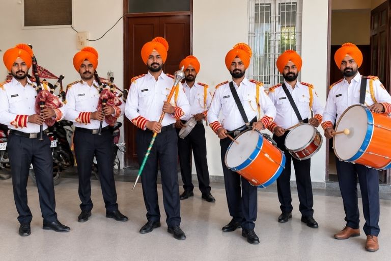 Krishna Band musicians performing at Indian marriage ceremonies