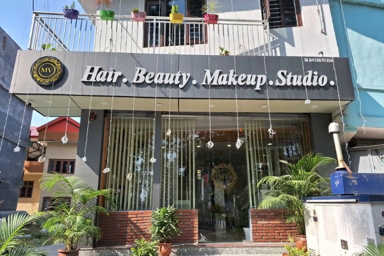 MV Salon creating elegant hairstyles for weddings and parties