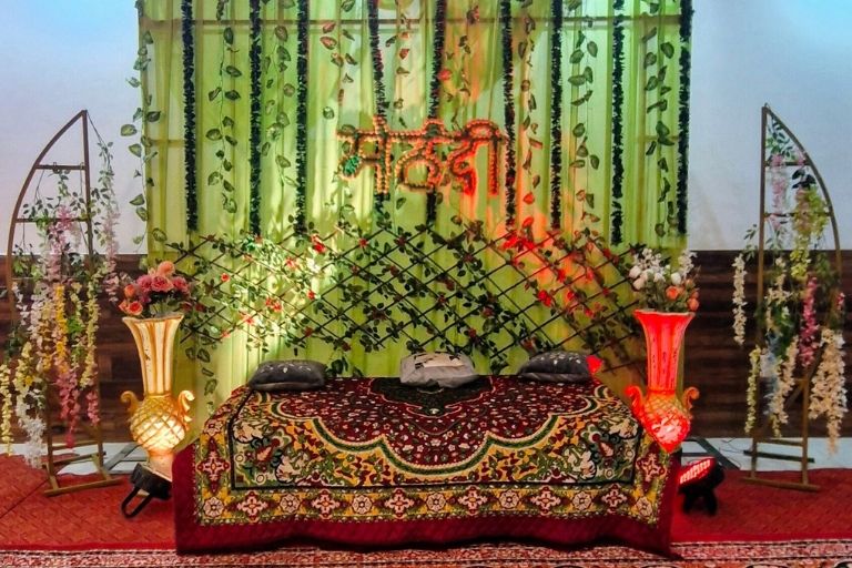 Madana Tent House offering tent arrangements for reception parties