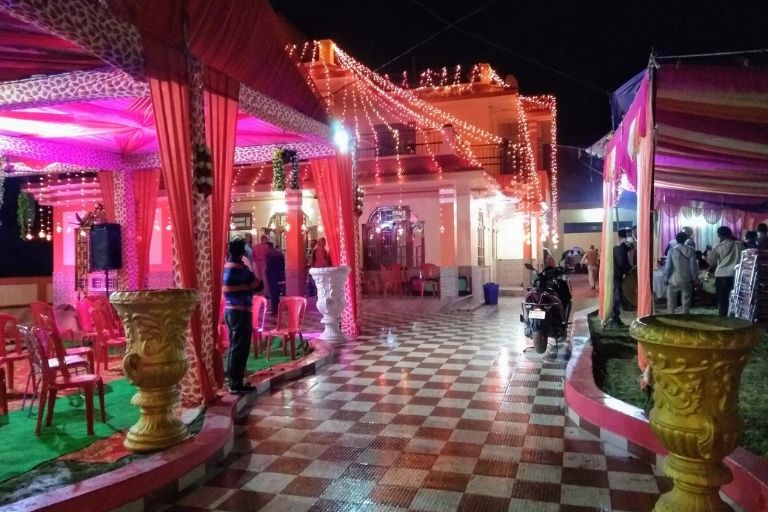 Madana Tent House providing wedding stage decoration setups