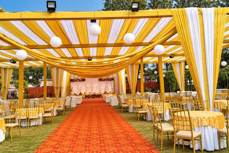 Pawan Tent House providing event tents for parties and gatherings