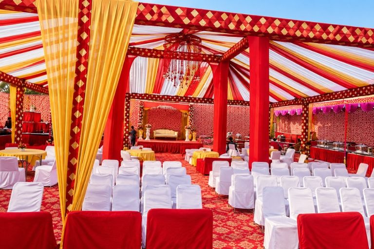 Pawan Tent House providing tent arrangements for weddings and events