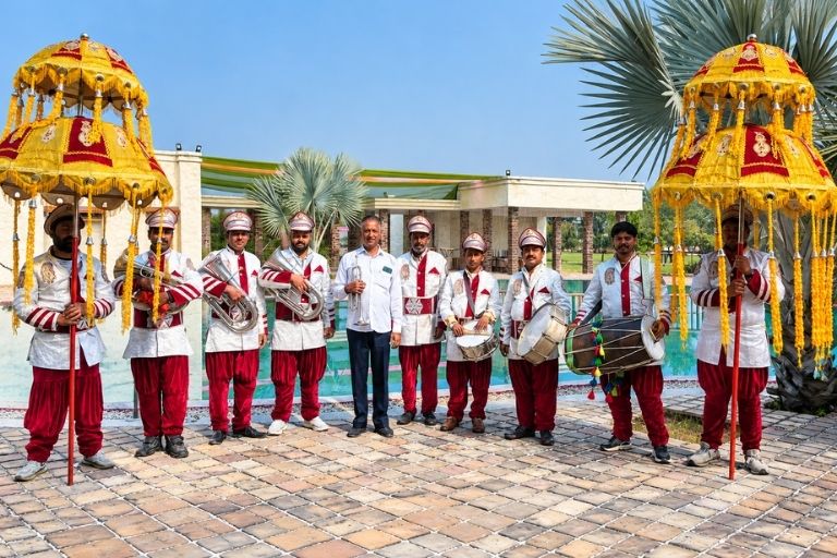 Rahul Brass Band Ajoli offering musical entertainment for weddings