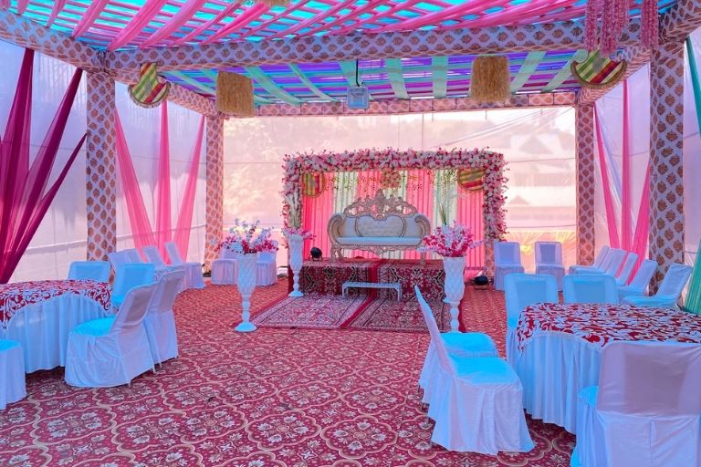 Raj Light Tent House managing event lighting for family gatherings