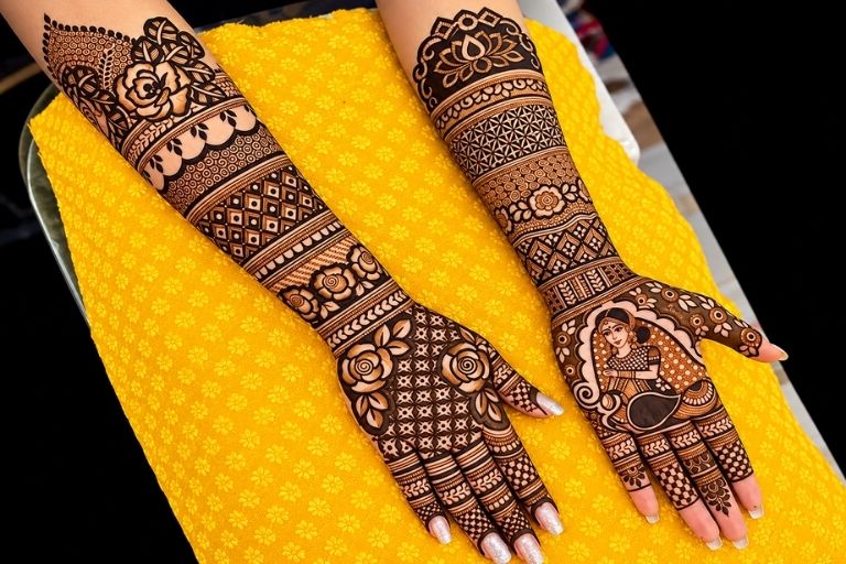 Raj Mehandi Arts stylish henna artwork