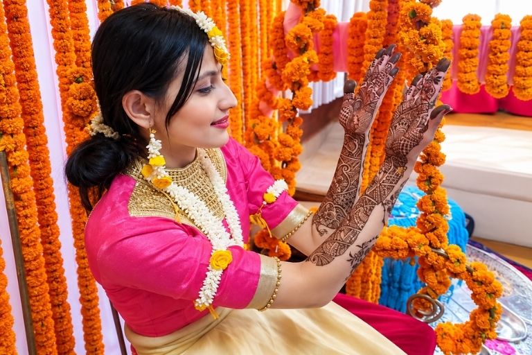 Rohit Gupta Mehandi Arts intricate bridal henna
