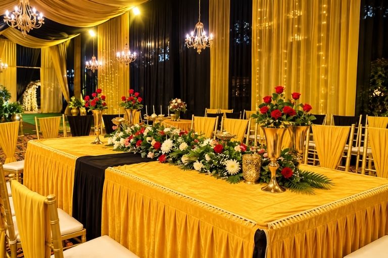 Rose Light & Tent Service for Wedding Decoration