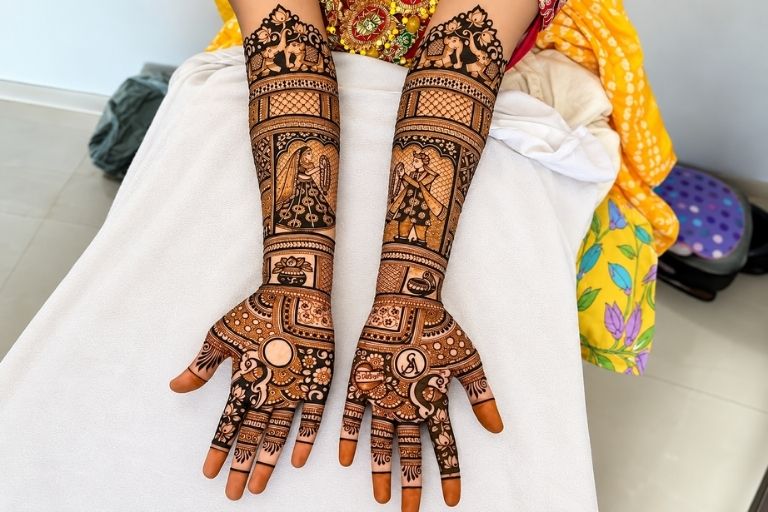 Sahil Mehandi Arts beautiful henna design