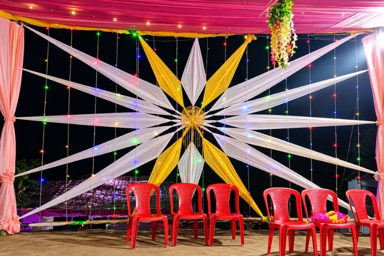 Shakumbri Tent House offering decorative setups for wedding ceremonies